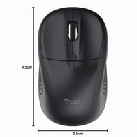 Bluetooth myš Trust Primo, 1000-1600 DPI, kompaktná, čierna 8