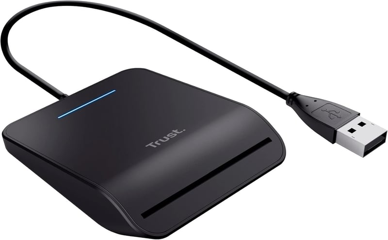 Trust Primo DNI Intelligens Kártyaolvasó USB, ID Kártya Olvasó, Plug & Play - standard