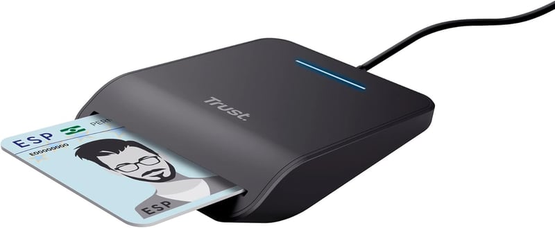 Trust Primo DNI Intelligens Kártyaolvasó USB, ID Kártya Olvasó, Plug & Play - standard