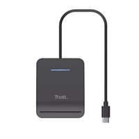 Čítačka občianskych preukazov Trust Primo USB-C, kompatibilná s FIPS 201 a ISO 7816, čítačka čipových kariet, 100 cm kábel, čierna 4