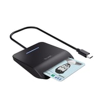 Čítačka občianskych preukazov Trust Primo USB-C, kompatibilná s FIPS 201 a ISO 7816, čítačka čipových kariet, 100 cm kábel, čierna 1