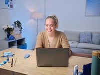 Bezdrôtová nabíjateľná myš Trust Puck, Bluetooth/2,4 GHz – modrá 6