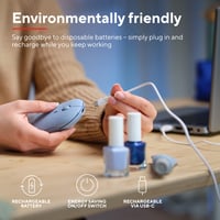 Bezdrôtová nabíjateľná myš Trust Puck, Bluetooth/2,4 GHz – modrá 5