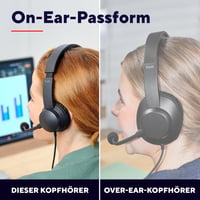 Trust Roha II USB slúchadlá s mikrofónom, čierne – on-ear, ľahký dizajn, 1,8 m kábel, kompatibilné s PC, Mac, Skype, Teams, Zoom 3