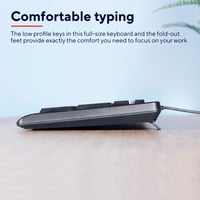 Kábová klávesnica Trust Taro USB, plná veľkosť, tichá, UK QWERTY – čierna 3