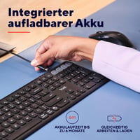 Bezdrôtová klávesnica Trust Vaiya Bluetooth + 2,4 GHz QWERTZ — chybná, na súčiastky: nereaguje na nič (stav: pozri 2. obrázok) 7