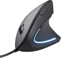 Trust Verto Ergonomikus Vertikális Egér RSI Megelőzés Jobbkezes 1000/1600 DPI LED - Black/sheer joy, USB 1