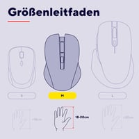 Trust Verto Ergonomikus Vertikális Egér RSI Megelőzés Jobbkezes 1000/1600 DPI LED - Black/sheer joy, USB 6