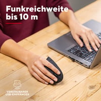 Trust Verto bezdrôtová vertikálna ergonomická myš – červená 4