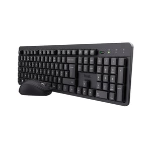 Trust Ymo II bežični set tipkovnice i miša, AZERTY francuski raspored, crni, rabljeno