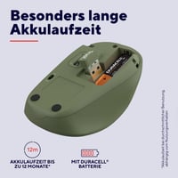 Mouse Wireless Silențios Trust Yvi+, 800-1600 DPI, Pentru dreptaci și stângaci, Receptor Nano USB, Compatibil cu laptop și PC, Verde 6