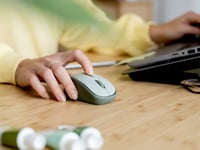 Mouse Wireless Silențios Trust Yvi+, 800-1600 DPI, Pentru dreptaci și stângaci, Receptor Nano USB, Compatibil cu laptop și PC, Verde 9