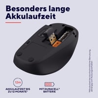Tichá bezdrôtová myš Trust Yvi+, modrá, 800-1600 DPI, pre ľavákov aj pravákov, USB mikro prijímač, kompaktná bezdrôtová myš k notebooku, PC, Macu 4