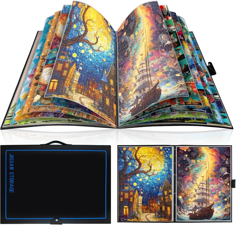 Truwheelz Extra Large puzzle tárolófolder 20 puzzle-hez, 77x66x5cm
