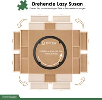 Truwheelz Forgatható Puzzle Asztal 6 Fiókkal és Fedéllel - 64x87 cm Fa Kirakós Tábla 1500 Darabos Játékhoz - Lazy Susan Forgó Rendszer

AI:  5