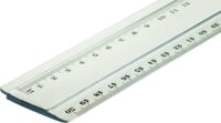 TSI 46040 Lineárne priehľadné pravítko 40 cm, so skosenou hranou a drážkou na tuš, s obojstrannou milimetrovou stupnicou 4