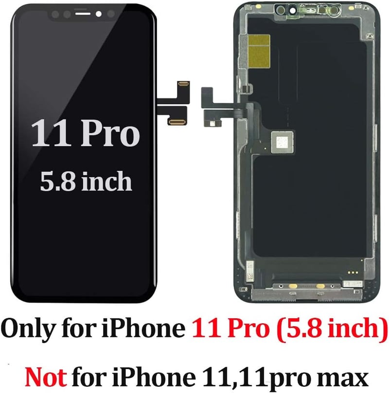 TSIOFO iPhone 11 Pro LCD kijelző csere 5.8" 3D Touch érintőképernyő teljes szett szerszámokkal
