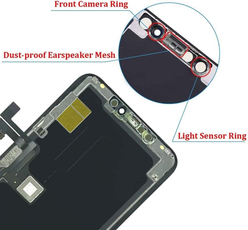 TSIOFO iPhone 11 Pro LCD kijelző csere 5.8" 3D Touch érintőképernyő teljes szett szerszámokkal