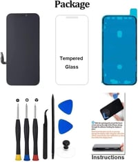 TSIOFO iPhone 12/12 Pro OLED kijelző csere 6.1" érintőképernyő teljes szerelési készlettel 7