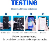TSIOFO iPhone 12 Pro Max kijelző LCD érintőképernyő szenzor csere szett 6
