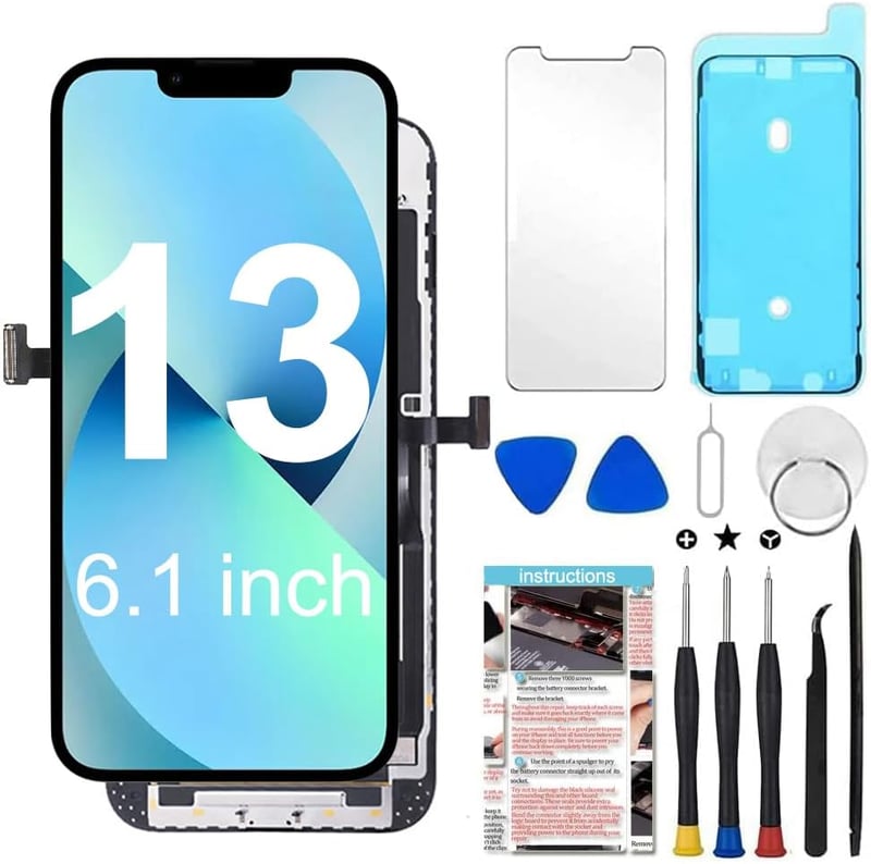 TSIOFO iPhone 13 LCD kijelző 6.1" érintőképernyő szenzor csere szett