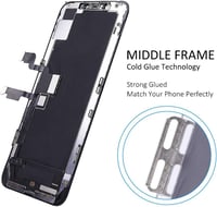 TSIOFO iPhone XS Max kijelző LCD csere 6.5" érintőképernyő digitalizáló szerelési készlet 6