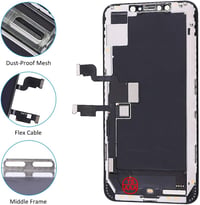 TSIOFO iPhone XS Max kijelző LCD csere 6.5" érintőképernyő digitalizáló szerelési készlet 4