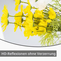TSKDKIT 50 cm okrúhle nástenné zrkadlo, samolepiace, bezrámové, HD sklenené zrkadlo do kúpeľne, obývačky, spálne a šatne 3