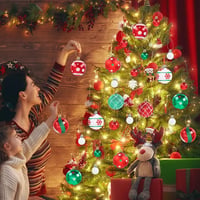 TSLBW 42 darabos karácsonyi gömb szett fenyőfára, csillogó dekorációs baubles 5