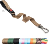 TSPRO Premium rövid kutyapóráz nagy kutyáknak, állítható, párnázott fogantyú, 66cm, kék-rózsaszín 1