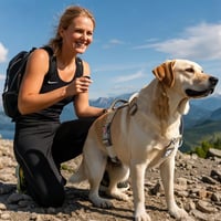 Prémiový taktický postroj pre psov TSPRO pre stredné a veľké plemená – veľkosť M, zelený – nastaviteľný, rýchloupínacia pracka, polstrovaná rukoväť, na prechádzky a turistiku 5