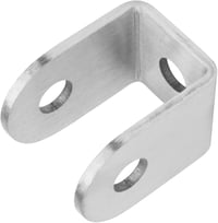 TSSS 10 db U konzol 1 colos panelhez 304 rozsdamentes acél kefélt felülettel szerelési rögzítő 2,8 mm tartóvastagság 3