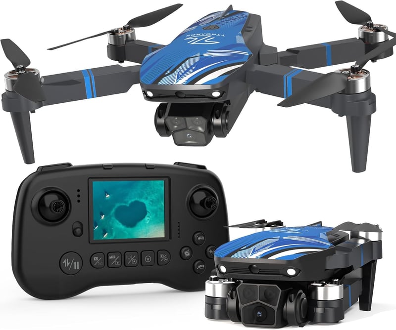 TTROARDS TT19LCD 4K kamera drón FPV LCD kijelzővel felnőtteknek