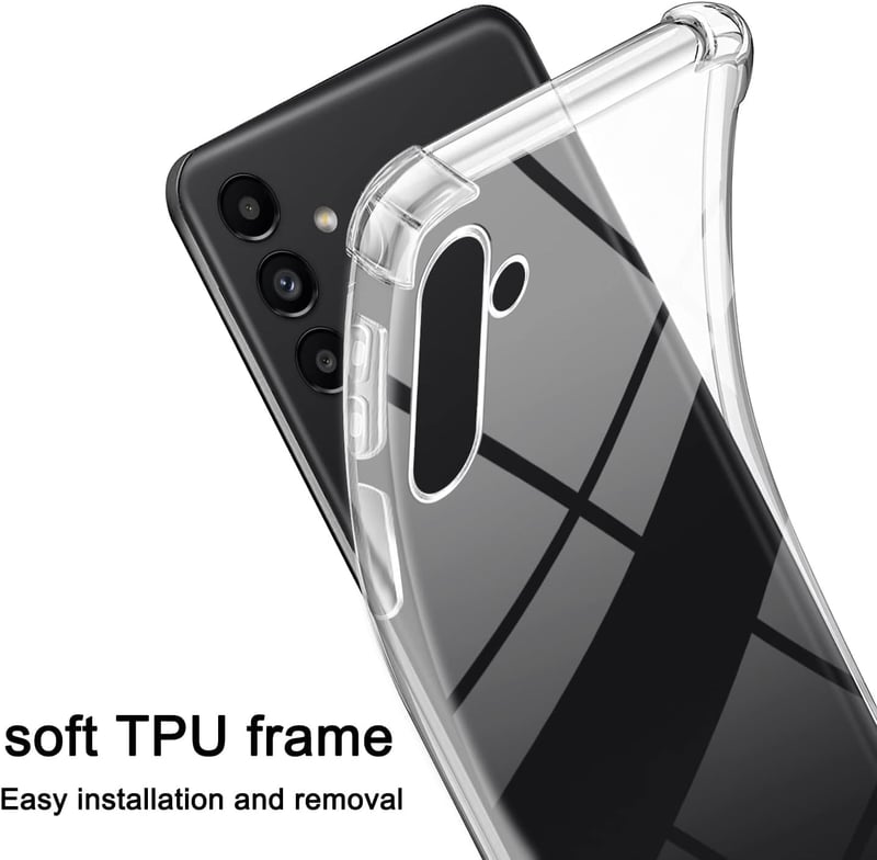 TTSWJBD Samsung Galaxy A34 5G Átlátszó Szilikon Tok Nyakpánttal - Rózsaszín Telefontok Levehető Zsinórral és Képernyővédővel
