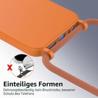 Puzdro TTSWJBD pre Xiaomi Redmi 14C s náhrdelníkom a ochranným tvrdeným sklom, čierny, nárazuvzdorný priehľadný silikónový zadný kryt s odnímateľnou šnúrkou 2