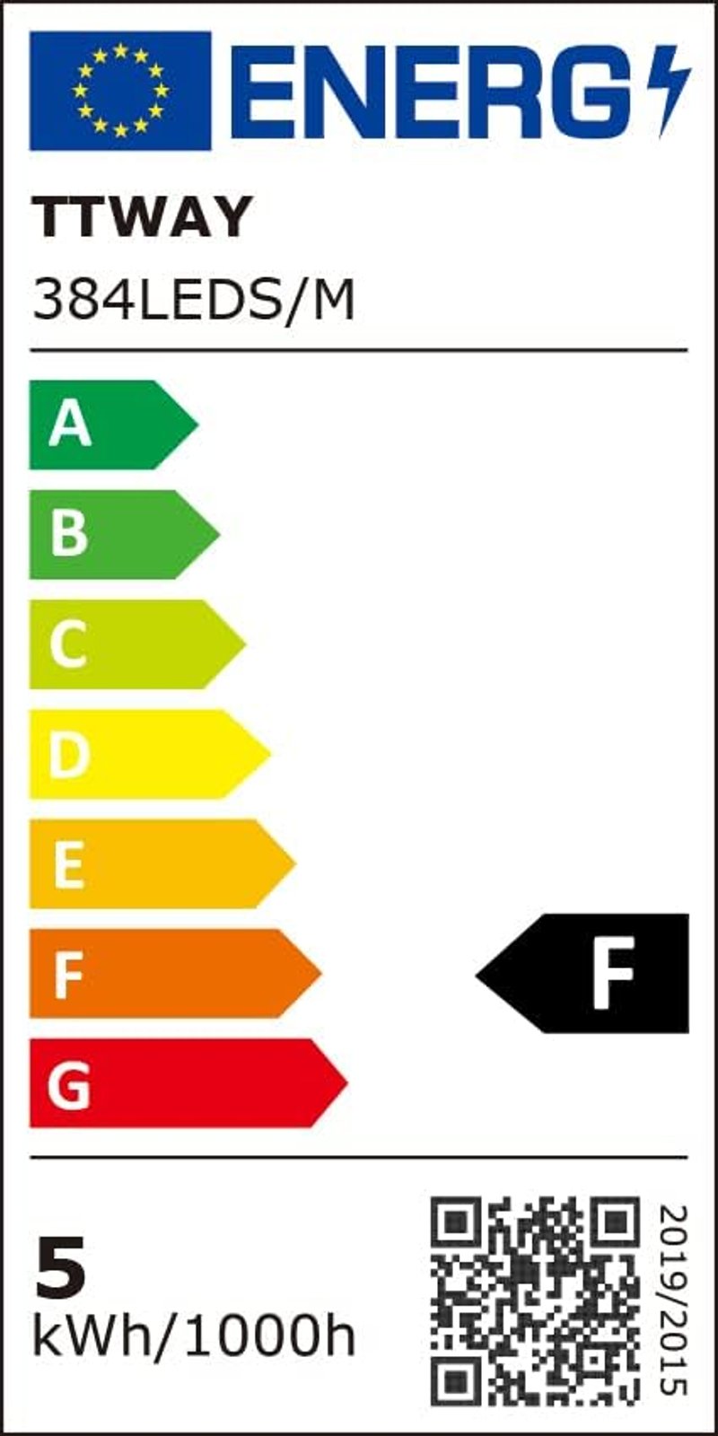 TTWAY COB LED szalag 10m meleg fehér 2700K dimmelhető távirányítóval