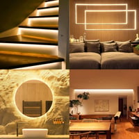 TTWAY COB LED szalag 10m meleg fehér 2700K dimmelhető távirányítóval 6