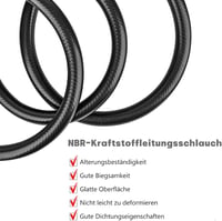 TUAKIMCE üzemanyag-tömlő 10 mm belső átmérő - fekete - 3 m 3