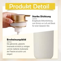 TUAKIMCE Kerámia Szappanadagoló 250ml Matte Beige Konyha Fürdőszoba 4