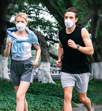 TubeRoo FFP2 respirátor s ventilom, rybí tvar, 10 ks, na veľkú hlavu, protiprachový respirátor s výdychovým ventilom, s hlavovým upevnením, proti jemnému prachu 7
