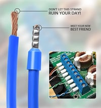 Tubtap Krimpelő Fogó Készlet 1200 db Érvéghüvellyel, Elektromos Szereléshez, Ergonomikus Fogantyúval, Piros 7