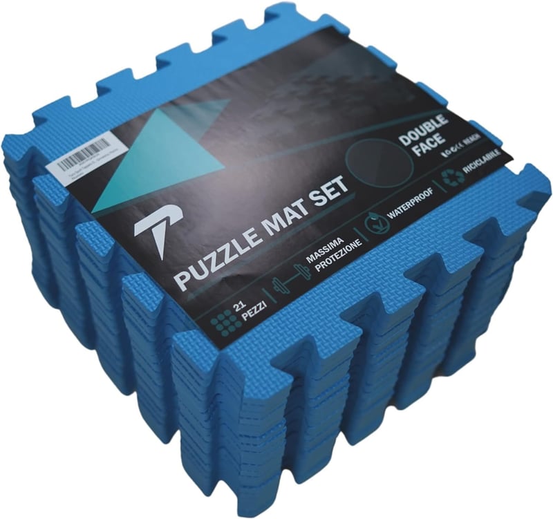 Tuco Sport 21 darabos puzzle fitness szőnyeg csúszásmentes edzőpad ütéselnyelő védelemmel