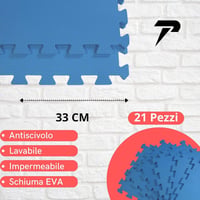 Tuco Sport 21 darabos puzzle fitness szőnyeg csúszásmentes edzőpad ütéselnyelő védelemmel 3