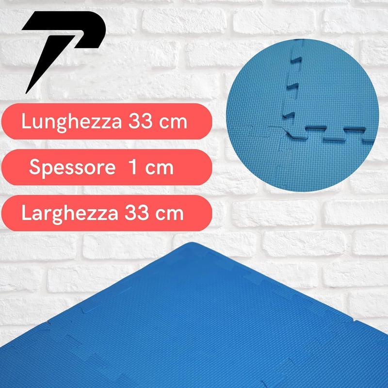 Tuco Sport 21 darabos puzzle fitness szőnyeg csúszásmentes edzőpad ütéselnyelő védelemmel