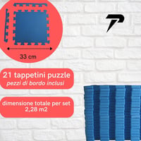 Tuco Sport 21 darabos puzzle fitness szőnyeg csúszásmentes edzőpad ütéselnyelő védelemmel 4