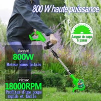 Tucssarg 21V Akkus Fűnyíró 4000mAh 2 Akkuval Töltővel Kerékkel és 3 Pengefej 6