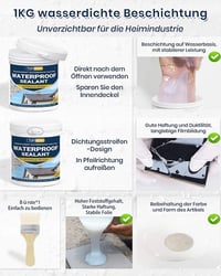 Tufinein Átlátszó Vízhatlan Szigetelő Tömítés 1kg Univerzális Szellőző 6