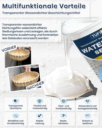 Tufinein Átlátszó Vízhatlan Szigetelő Tömítés 1kg Univerzális Szellőző 2