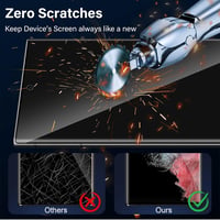 Folie de protecție din sticlă securizată TuFun pentru Samsung Galaxy S22 Ultra 5G, Privacy, 2 bucăți, montare fără bule, 9H, sticlă anti-spionaj 3