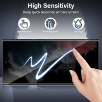 Folie de protecție din sticlă securizată TuFun pentru Samsung Galaxy S22 Ultra 5G, Privacy, 2 bucăți, montare fără bule, 9H, sticlă anti-spionaj 5